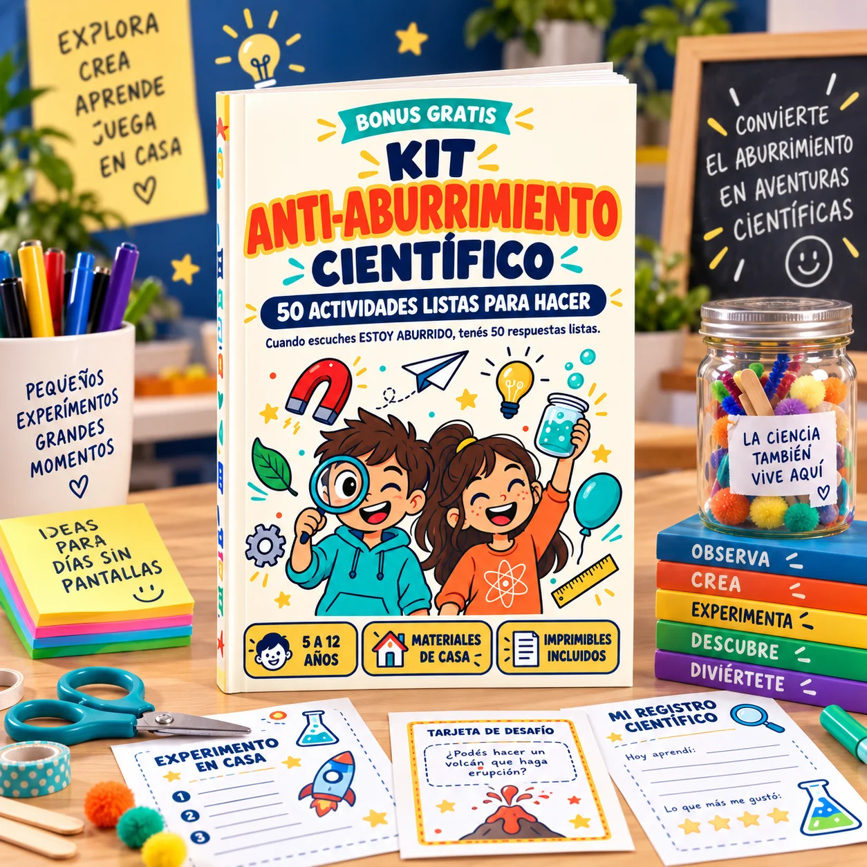 Bonus 5 — Kit Anti-Aburrimiento Científico — 50 Actividades Listas
