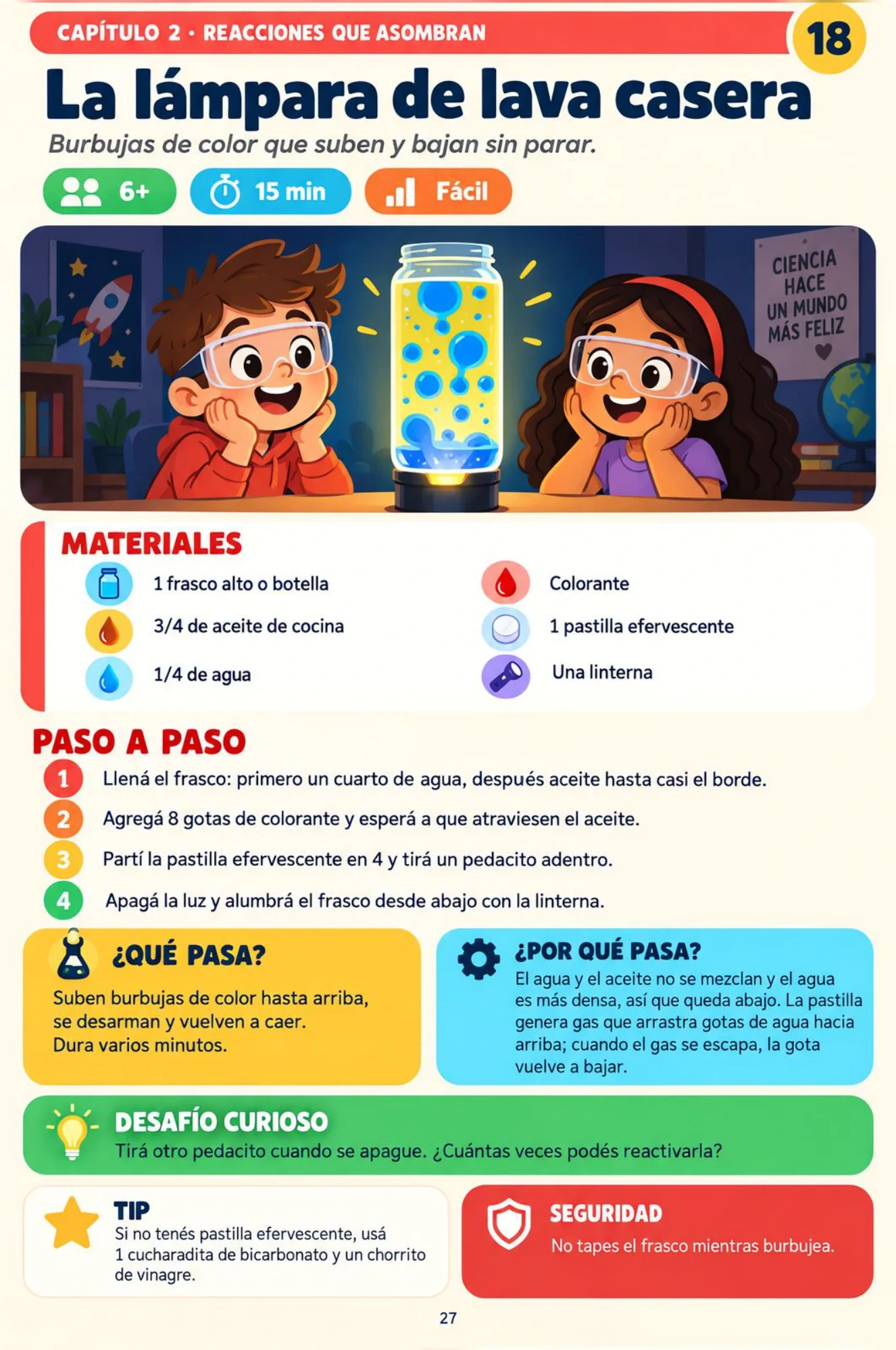 La lámpara de lava casera