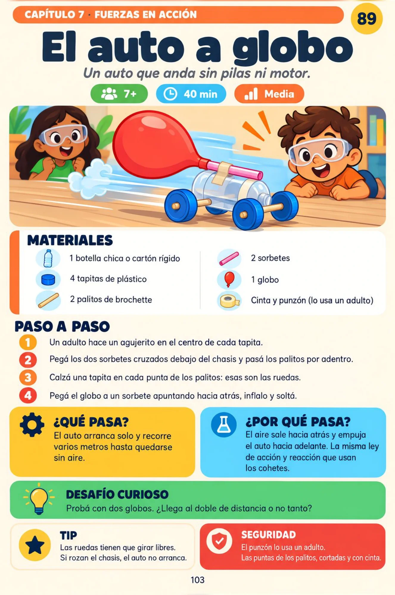 El auto a globo